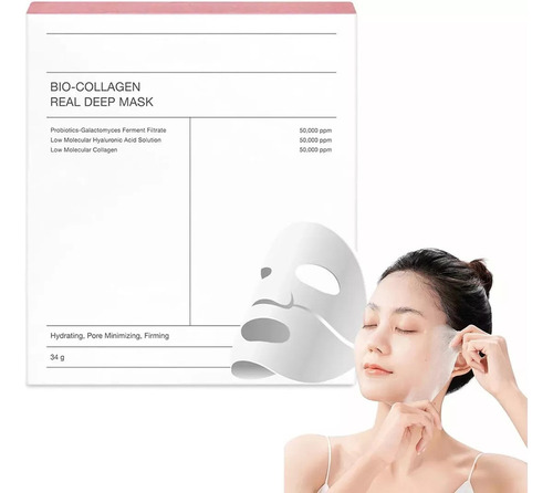 Mascarilla Profunda Biodance Bio Colágeno Real, 8 Unidades.
