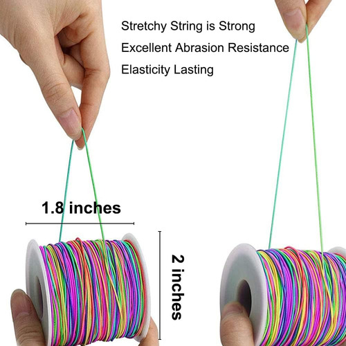 Cuerda Elástica Para Pulsera De 1mm, Cuerda Elástica Resiste