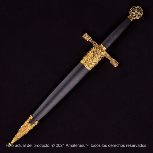 Imagen 3 de 10 de Espada Cuchillo Daga Mini Excalibur Abre Carta Templarios