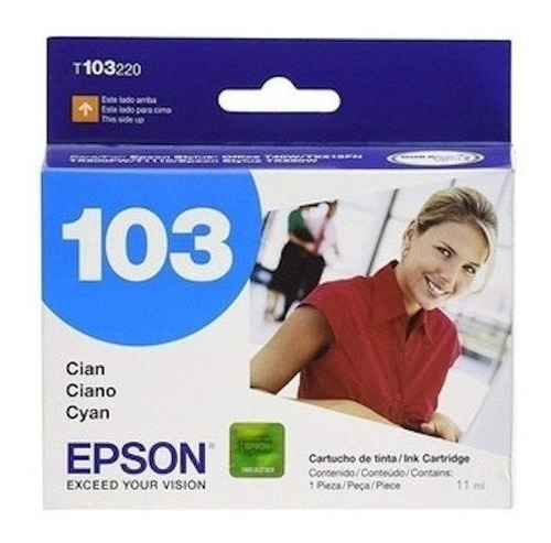 Cartucho Epson 103 Cian Original