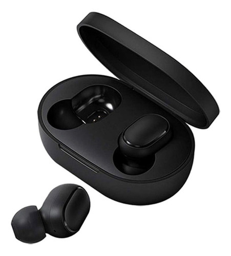 Fone Bluetooth Com Case Recarregável Earbuds Basic Top Cor Preto