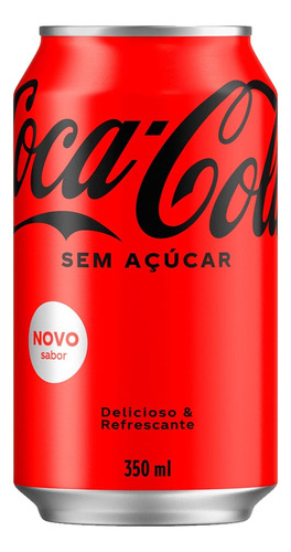 Refrigerante Coca-cola Zero Lata - 350ml Pack 12uni