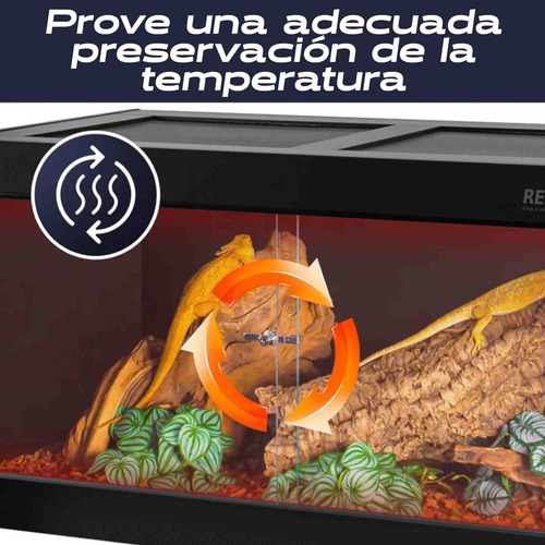 Reptizoo Terrario Grande Reptiles 180 L, Plástico Térmico