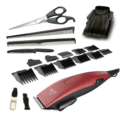 Cortadora De Pelo Gama Gm562 Con Capa Barbero 24 Piezas