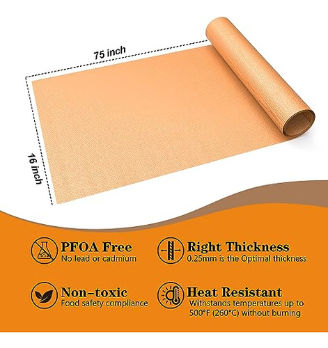Ubeesize 75 Pulgadas Rollos Reutilizables De Papel Cobre Par