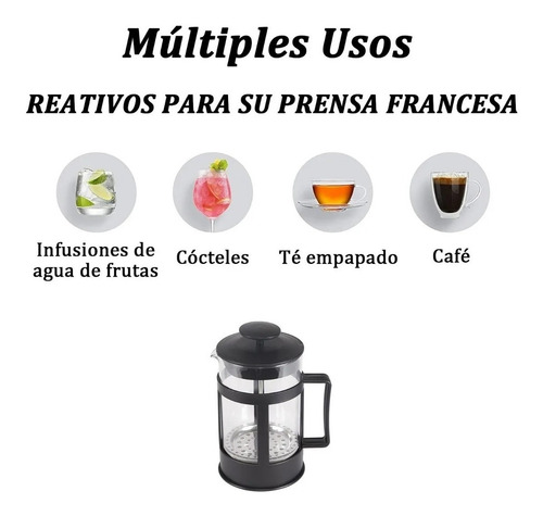 Cafetera Prensa Francesa 350ml De Vidrio Valery Pack 20 Pzas