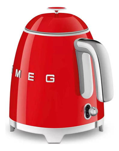 Tetera Electrica Mini Hervidor Smeg Estilo Retro Acero Inox Color Rojo