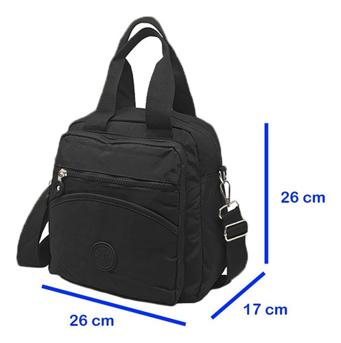Imagen 3 de 10 de Bolsa Impermeable Dama Mochila Amplia Viaje 2en1 De Hombro Z
