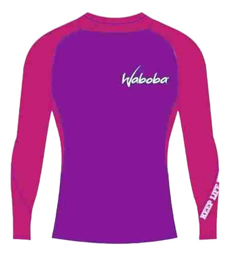 Remera Lycra Térmica Waboba Niño Fucsia Y Violeta Talle 16 