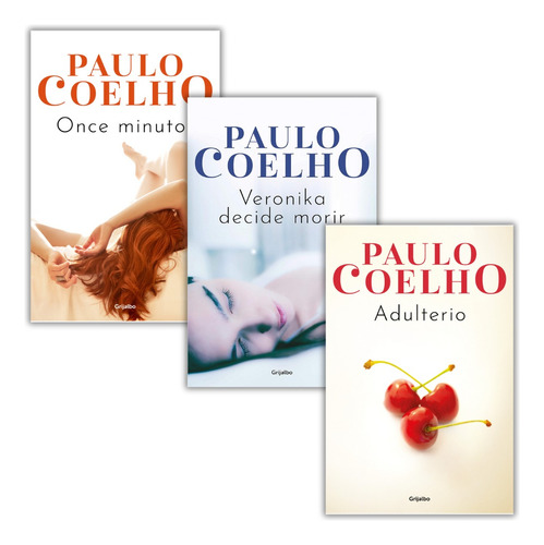 Paquete Coelho Indispensable 2: Once + Veronika + Adulterio: Blanda, de Paulo Coelho., vol. 1/2/3. Editorial Grijalbo, tapa 1.0 en español, 2023
