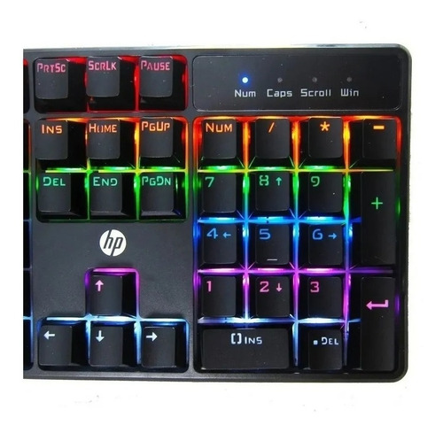 Imagen 3 de 10 de Teclado Gaming Usb Mecánico Hp Retroiluminado Windows Mac Os