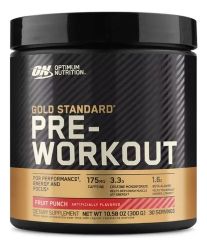 Gold Standard Pre Workout On Optimum Nutrition X 300gr 