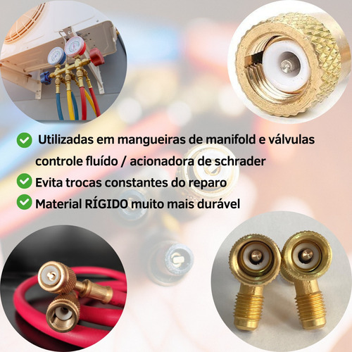 Kit 100 Un Reparo Mangueiras Manifold Vedação Tecnil Nylon Armz