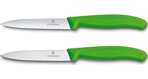 Cuchillo Ver. 2un Dentado + Liso Victorinox