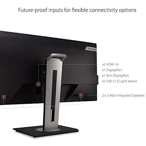 Viewsonic Vg3448 Monitor Ergonómico Ultra Ancho 21: 9 Wqhd D