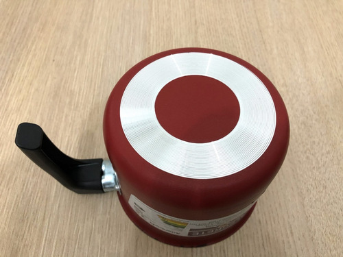 Kit De Fervedores Antiaderente 2p Com Tampa De Vidro N°14 Cor Vermelho