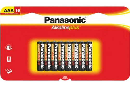 Pila Aaa Panasonic Alkaline Plus Cilíndrica - Pack De 16 Unidades