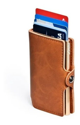 Billetera Limited Wallet Con Protección Rfid - Slimdarkbrown