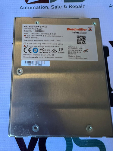 1469480000 Fuente De Poder Pro Eco 120w 24v 5a (Usado)