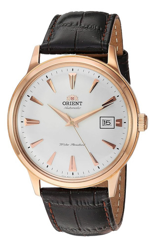 Reloj De Vestir Orient (modelo: Fac00002w), Blanco - Oro Ros