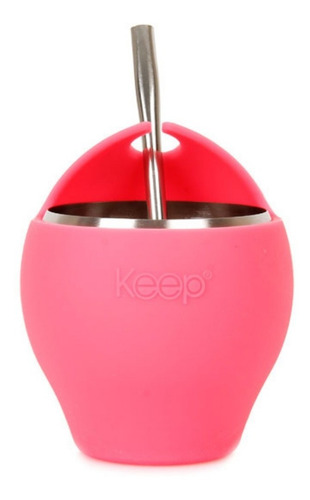 Materos Con Bombillas Mate Keep 230ml / Alba Hogar