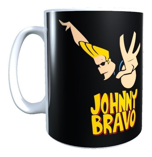 Taza Johnny Bravo Animado Retro Diseño 2