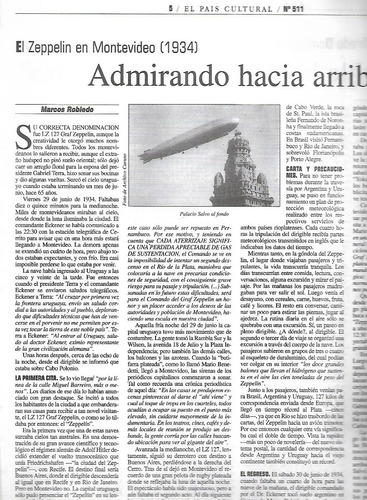 El Zeppelin En Montevideo - Por Marcos Robledo- A. Dominguez