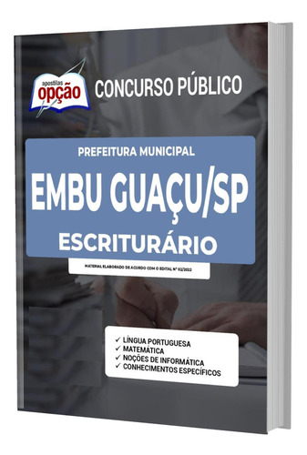 Apostila Concurso Embu Guaçu Sp - Escriturário