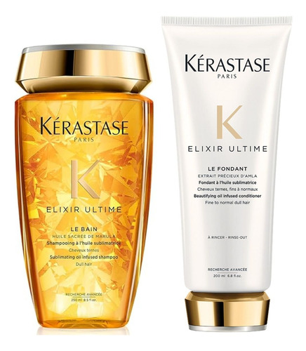 Kit Kerastase Elixir Ultime Shampoo + Acondicionador        
