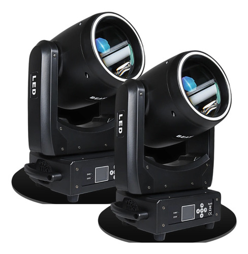 Kit 2 Mini Moving Head Globo Rgbw 100w + Borda Led