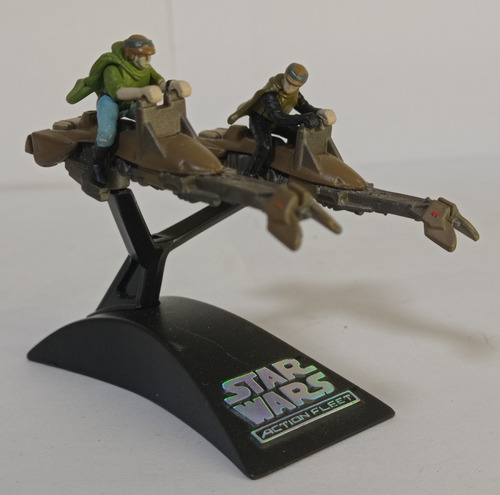 Luke + Leia Speeder Bike 90s Star Wars Galoob Micro Machines