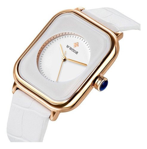 Relojes Impermeables Elegantes De Cuero Para Mujer De Woor