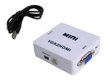 Imagen 8 de 10 de Conversor Activo Vga A Hdmi Full Hd 1080p Con Audio Adaptado