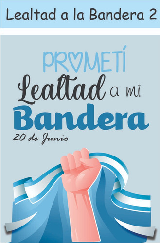 Souvenir 20 Junio - 16 Vasos Promesa Lealtad A La Bandera