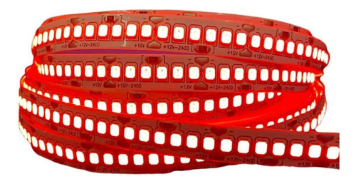 Fita De Led 240 Leds Vermelho Ip20 5 Mts 12v 5a - 48w