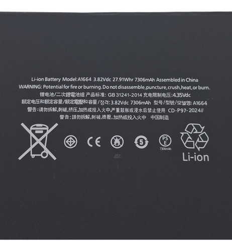 Batería Interna Para Ipad Pro 9.7 A1664 A1673 A1675 Calidad