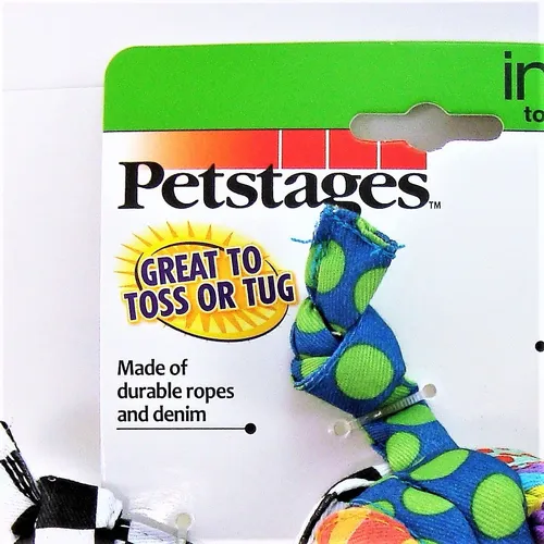 Brinquedo P Cachorro Rag Rope Ball Petstages Tecido Corda