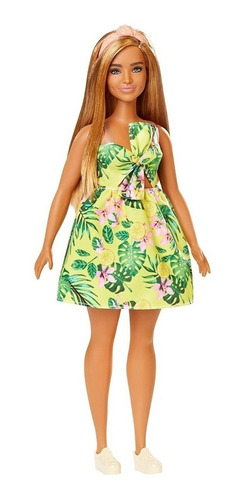 Boneca Barbie Fashionista 126 Vestido Plantas Selva 2019