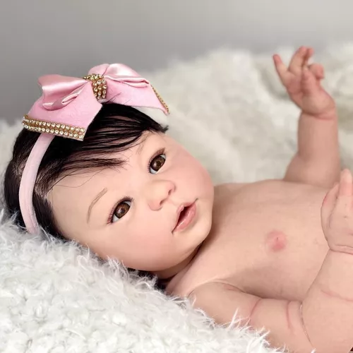 Bebê Reborn Menina Silicone, Fofa, Princesa, Original em Promoção