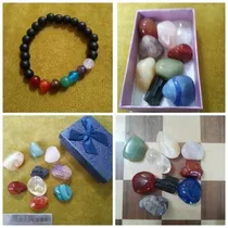 Comprar Pulseta Siete Chakras + Set De 9 Piedras Para Chakras