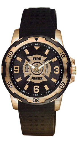 Reloj Aqua Force Firefighter Oro Rosa Con Cara De 1.575 in