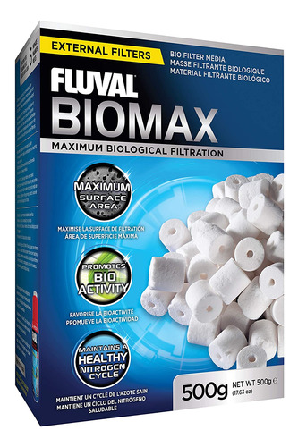 Medio Filtrante Fluval Biomax 500 G/17.63 Oz (paquete De 1)