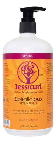 Jessicurl, Spiralicious Gel Island Fantasy, 32 Onzas Liquida