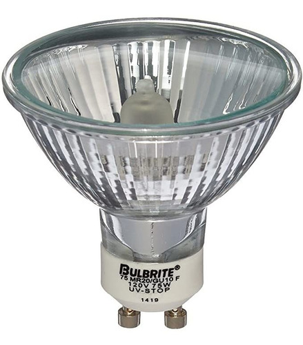 Bulbrite 75 Mr20 / Gu10 F De 75 Vatios 120 Voltios Halógeno