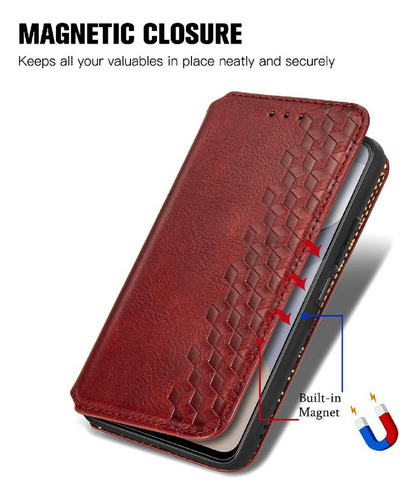Funda For Zte A54 Funda De Cuero Con Diseño De Moda