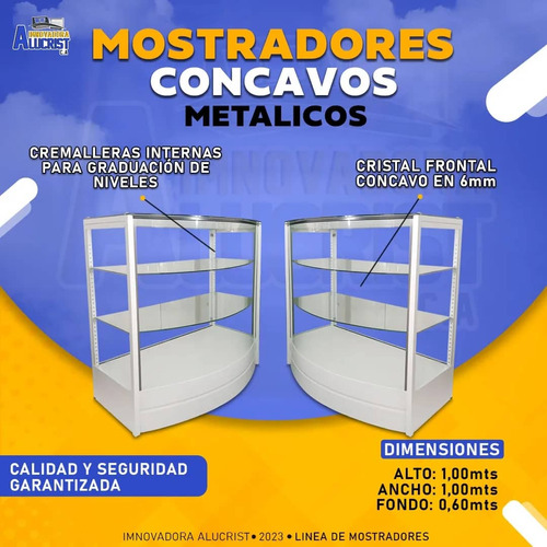 Mostrador Cóncavo Fabricado En Metal 