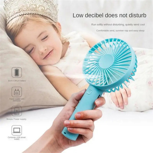 Mini Ventilador De Mano Portátil Recargable Usb Escritorio