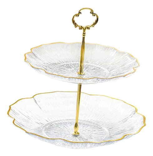 Suporte De Pastelaria Para Bolo, 2 Camadas, Suporte Claro