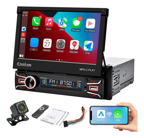 Estéreo Para Coche De 7 Pulgadas Con Carplay Android Auto