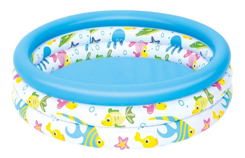 Pileta Infantil Bebe Fondo Del Mar Bestway 102x25cm 101lts